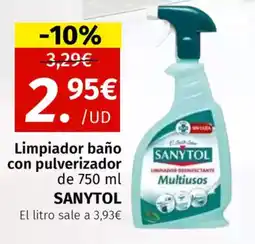 Maskom Supermercados SANYTOL Limpiador baño con pulverizador oferta