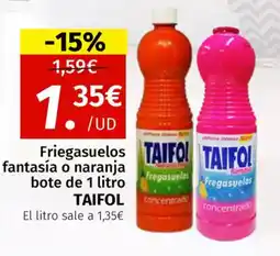 Maskom Supermercados TAIFOL Friegasuelos fantasía o naranja oferta