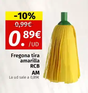 Maskom Supermercados RCB AM Fregona tira amarilla oferta