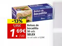 Maskom Supermercados SELEX Bolsas de bocadillo oferta