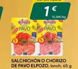 Masymas ELPOZO Salchichón o chorizo de pavo oferta