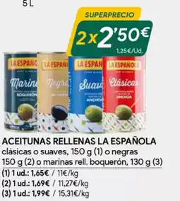 Masymas LA ESPAÑOLA Aceitunas rellenas oferta