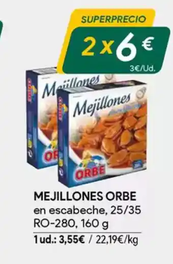 Masymas MEJILLONES ORBE en escabeche oferta