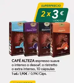 Masymas CAFÉ ALTEZA espresso suave oferta