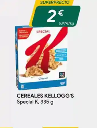 Masymas KELLOGG'S Cereales special k oferta