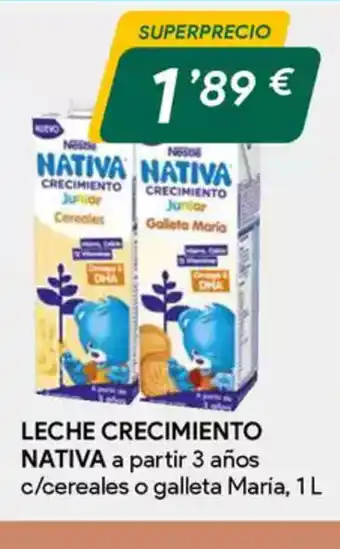 Masymas NATIVA Leche crecimiento oferta