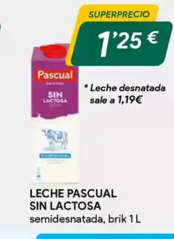 Masymas Leche pascual sin lactosa oferta