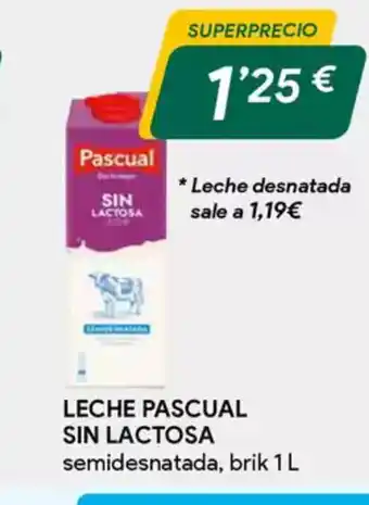 Masymas Leche pascual sin lactosa oferta