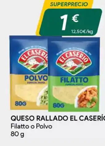 Masymas EL CASERÍO Queso rallado oferta