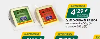 Masymas EL PASTOR Queso cuña oferta