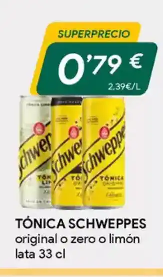 Masymas TÓNICA SCHWEPPES original o zero o limón oferta