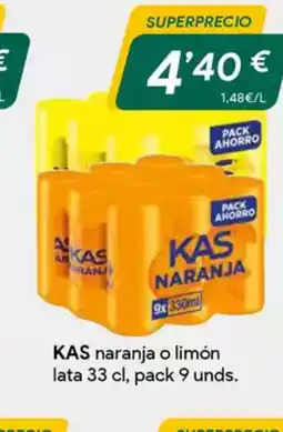 Masymas KAS naranja o limón oferta