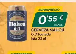 Masymas CERVEZA MAHOU 0,0 tostada oferta