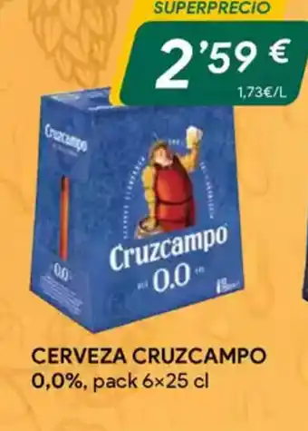 Masymas CERVEZA CRUZCAMPO 0,0% oferta