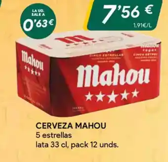 Masymas MAHOU Cerveza oferta