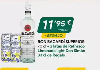 Masymas Ron bacardi superior oferta