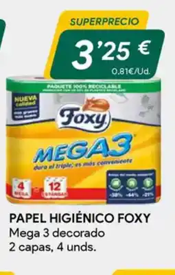 Masymas FOXY Papel higiénico oferta