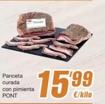 SPAR Fragadis PONT Panceta curada con pimienta oferta