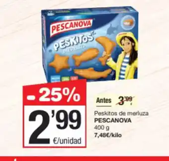 SPAR Fragadis PESCANOVA Peskitos de merluza oferta