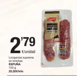 SPAR Fragadis ESPUÑA Longaniza suprema en lonchas oferta