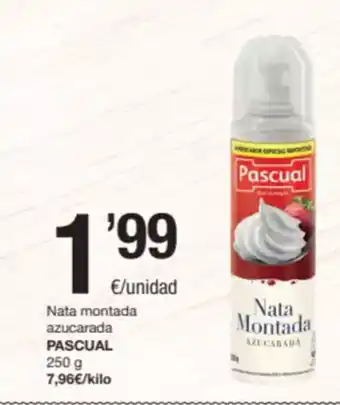 SPAR Fragadis PASCUAL Nata montada azucarada oferta