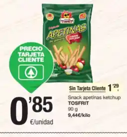 SPAR Fragadis TOSFRIT Snack apetinas ketchup oferta