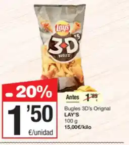 SPAR Fragadis LAY'S Bugles 3D's Orignal oferta