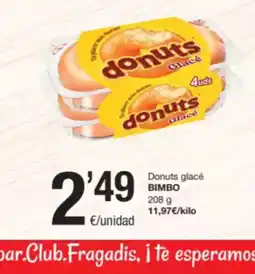 SPAR Fragadis BIMBO Donuts glacé oferta