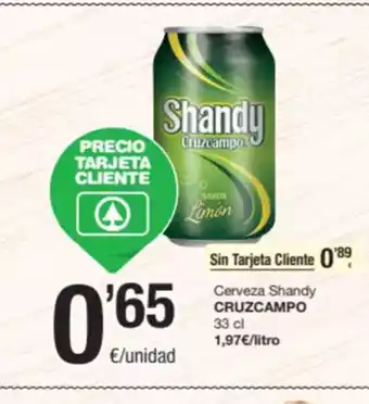 SPAR Fragadis CRUZCAMPO Cerveza Shandy oferta