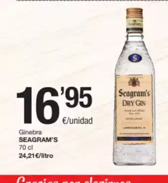 SPAR Fragadis SEAGRAM'S Ginebra oferta