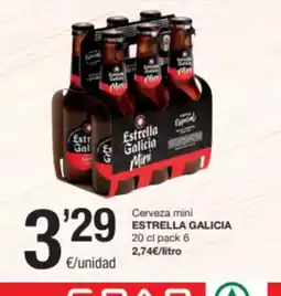 SPAR Fragadis ESTRELLA GALICIA Cerveza mini oferta