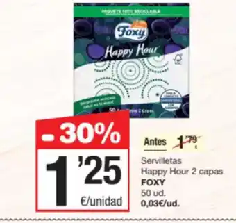 SPAR Fragadis FOXY Servilletas Happy Hour 2 capas oferta