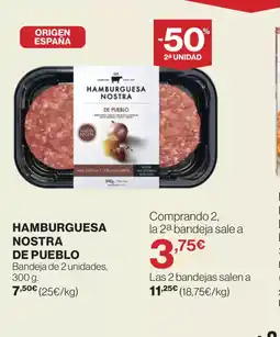 Supercor Exprés Hamburguesa nostra de pueblo oferta