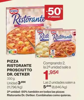 Supercor Exprés DR. OETKER Pizza ristorante prosciutto oferta