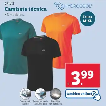 Lidl CRIVIT Camiseta técnica oferta