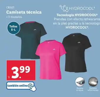 Lidl CRIVIT Camiseta técnica oferta