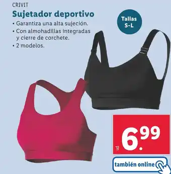 Lidl CRIVIT Sujetador deportivo oferta