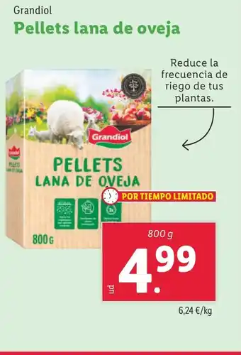 Lidl GRANDIOL Pellets lana de oveja oferta