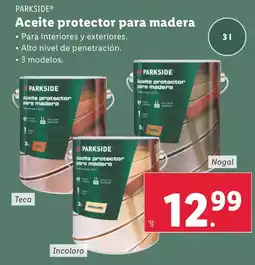 Lidl PARKSIDE® Aceite protector para madera oferta