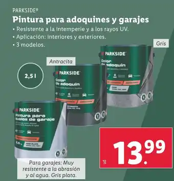 Lidl PARKSIDE® Pintura para adoquines y garajes oferta