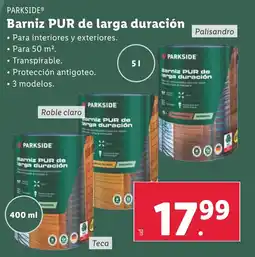 Lidl PARKSIDE® Barniz PUR de larga duración oferta