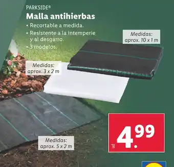 Lidl PARKSIDE® Malla antihierbas oferta