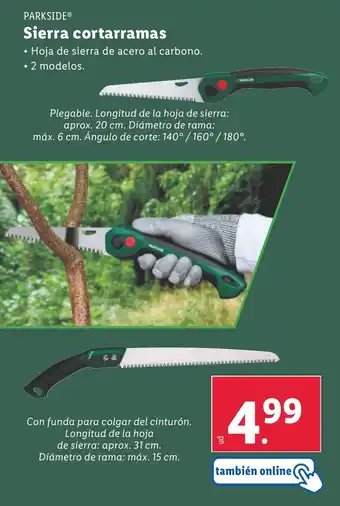 Lidl PARKSIDE® Sierra cortarramas oferta