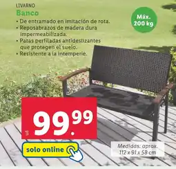 Lidl LIVARNO Banco oferta