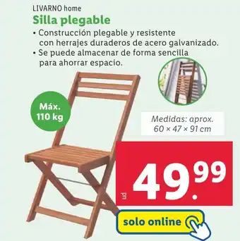 Lidl LIVARNO HOME Silla plegable oferta