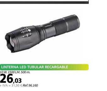 Coferdroza Linterna Led Tubular Recargable oferta