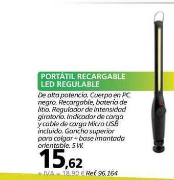 Coferdroza Portátil Recargable Led Regulable oferta