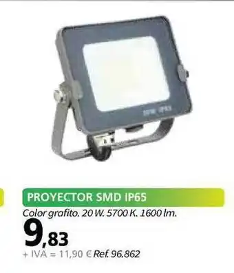 Coferdroza Proyector Smd Ip65 Color Grafito 20w 5700k 1600im oferta