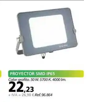 Coferdroza Proyector Smd Ip65 Color Grafito. 50 W. 5700 K. 4000 Lm. oferta