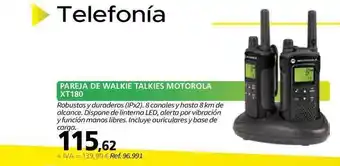 Coferdroza Pareja De Walkie Talkies Motorola Xt180 oferta